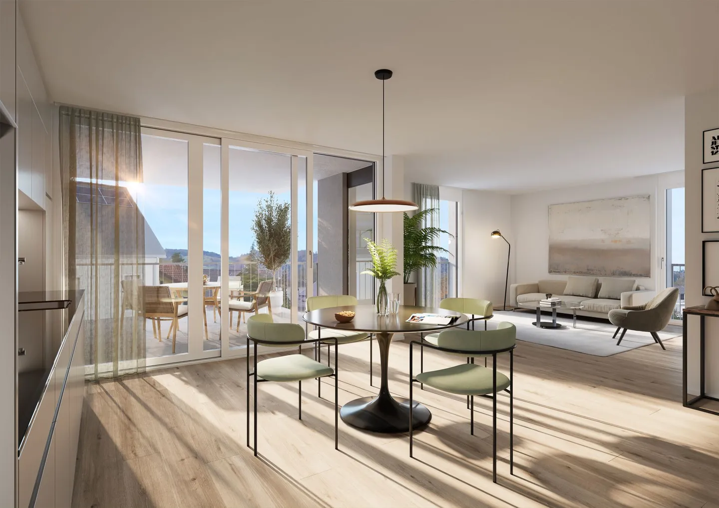 Modernes Apartment in Benken - Foto 4 von 10