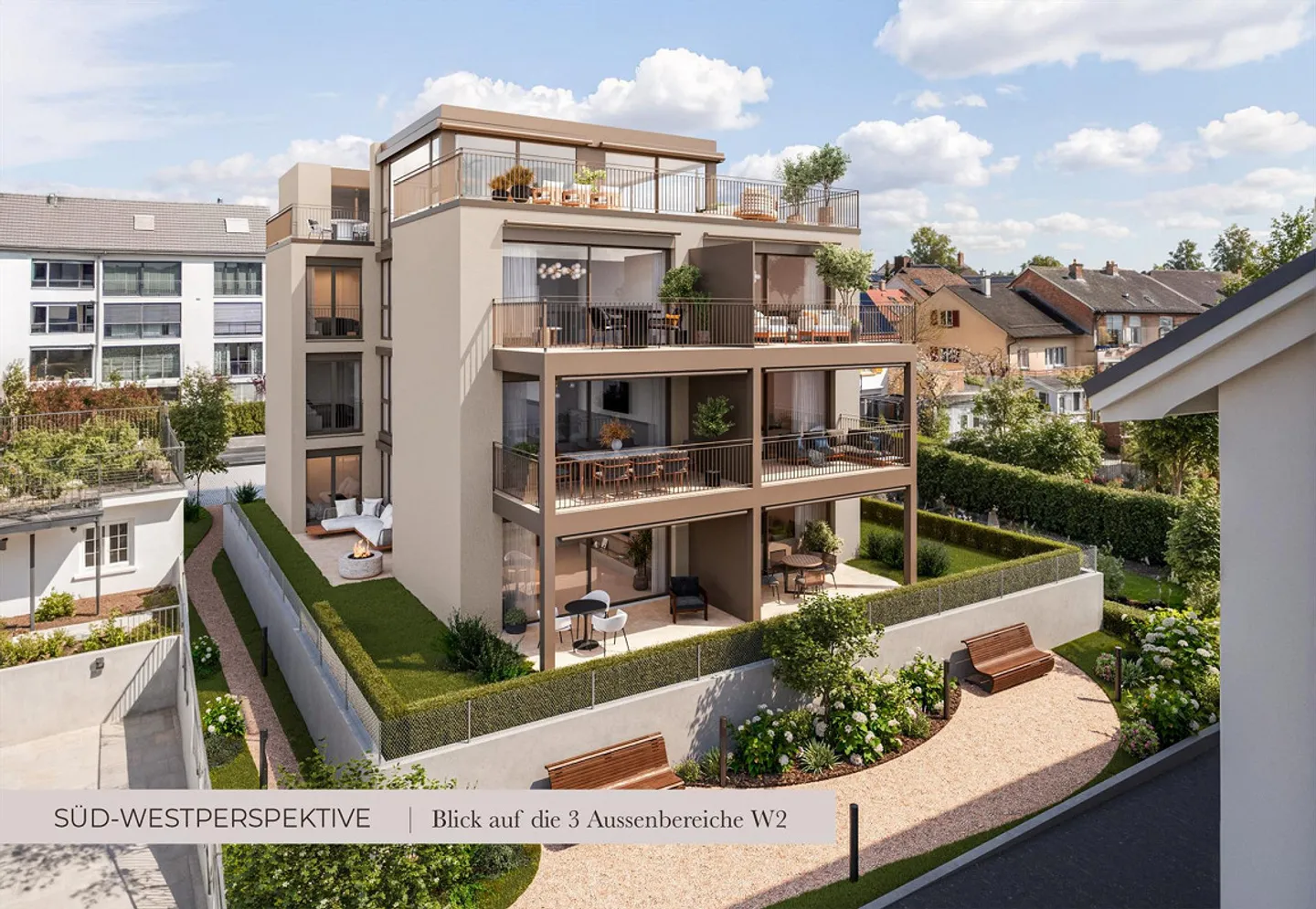 Nuovo progetto di costruzione ad Allschwil: appartamento di 3,5 locali con giardino - Foto 2 di 9