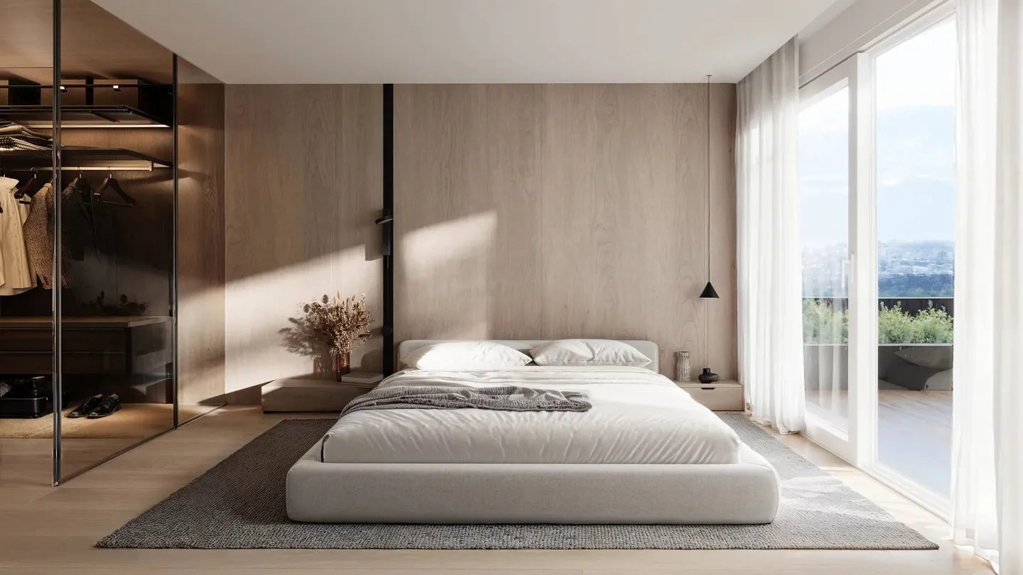 Savièse 16 appartamenti e 1 villa in stile moderno con vista panoramica, nel cuore di una residenza ecologica di alto livello - Foto 16 di 31