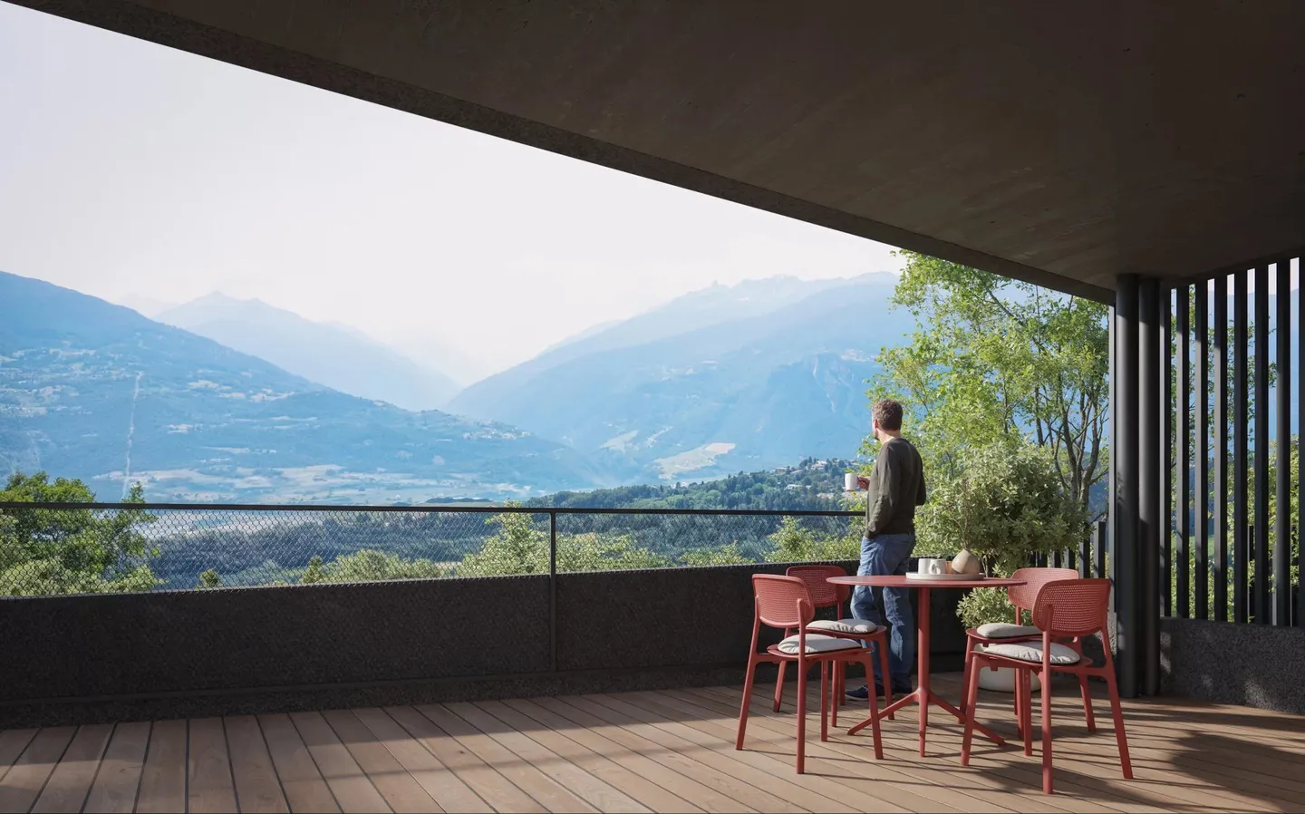 Savièse 16 appartamenti e 1 villa in stile moderno con vista panoramica, nel cuore di una residenza ecologica di alto livello - Foto 30 di 31