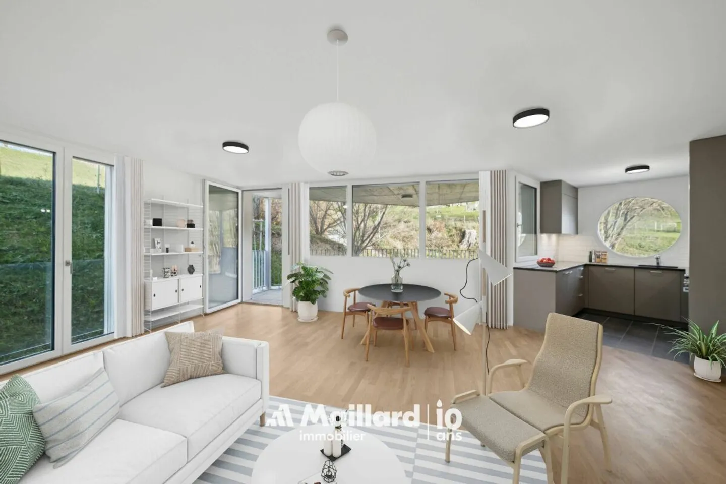 Wunderschöne 4,5-Zimmer-Neuwohnung auf halbem Weg zwischen Fribourg und Bulle - Foto 2 von 13