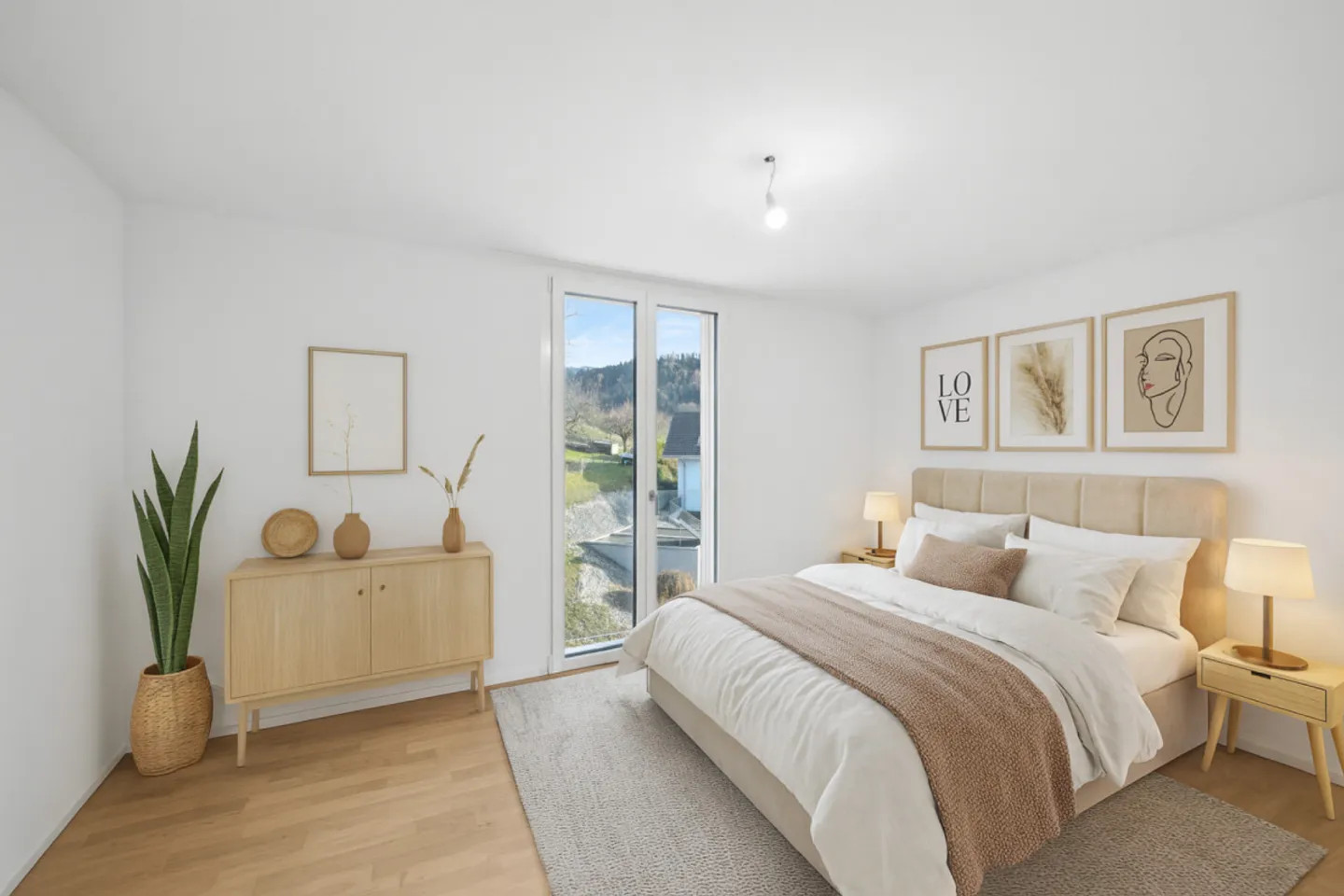 Wunderschöne 4,5-Zimmer-Neuwohnung auf halbem Weg zwischen Fribourg und Bulle - Foto 7 von 13