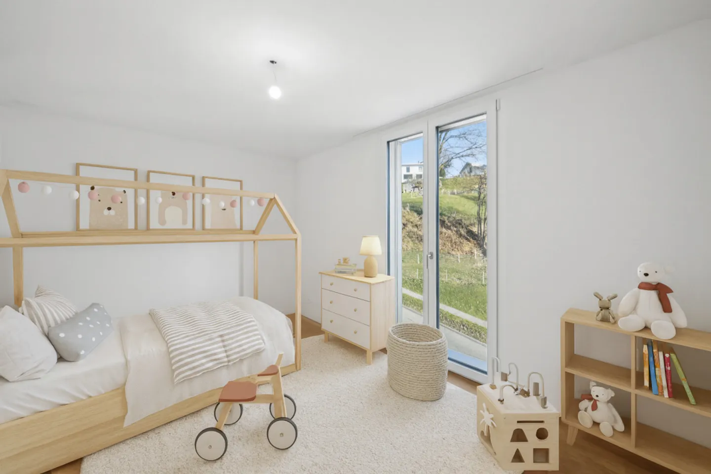 Wunderschöne 4,5-Zimmer-Neuwohnung auf halbem Weg zwischen Fribourg und Bulle - Foto 9 von 13