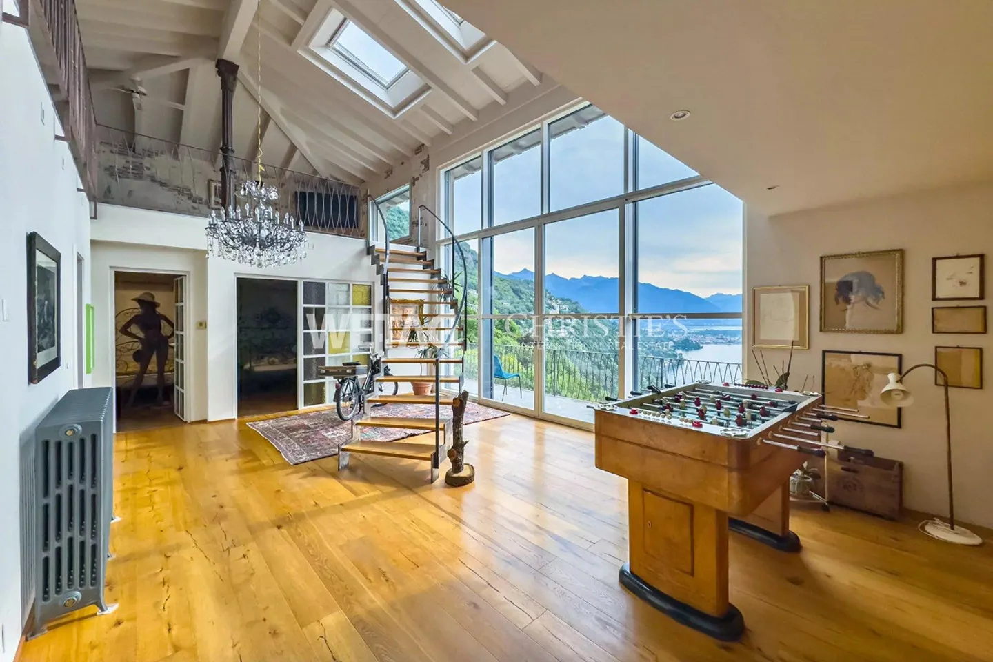 Villa moderna in stile loft con vista sul lago e piscina interna in vendita a Ronco sopra Ascona - Foto 9 di 13