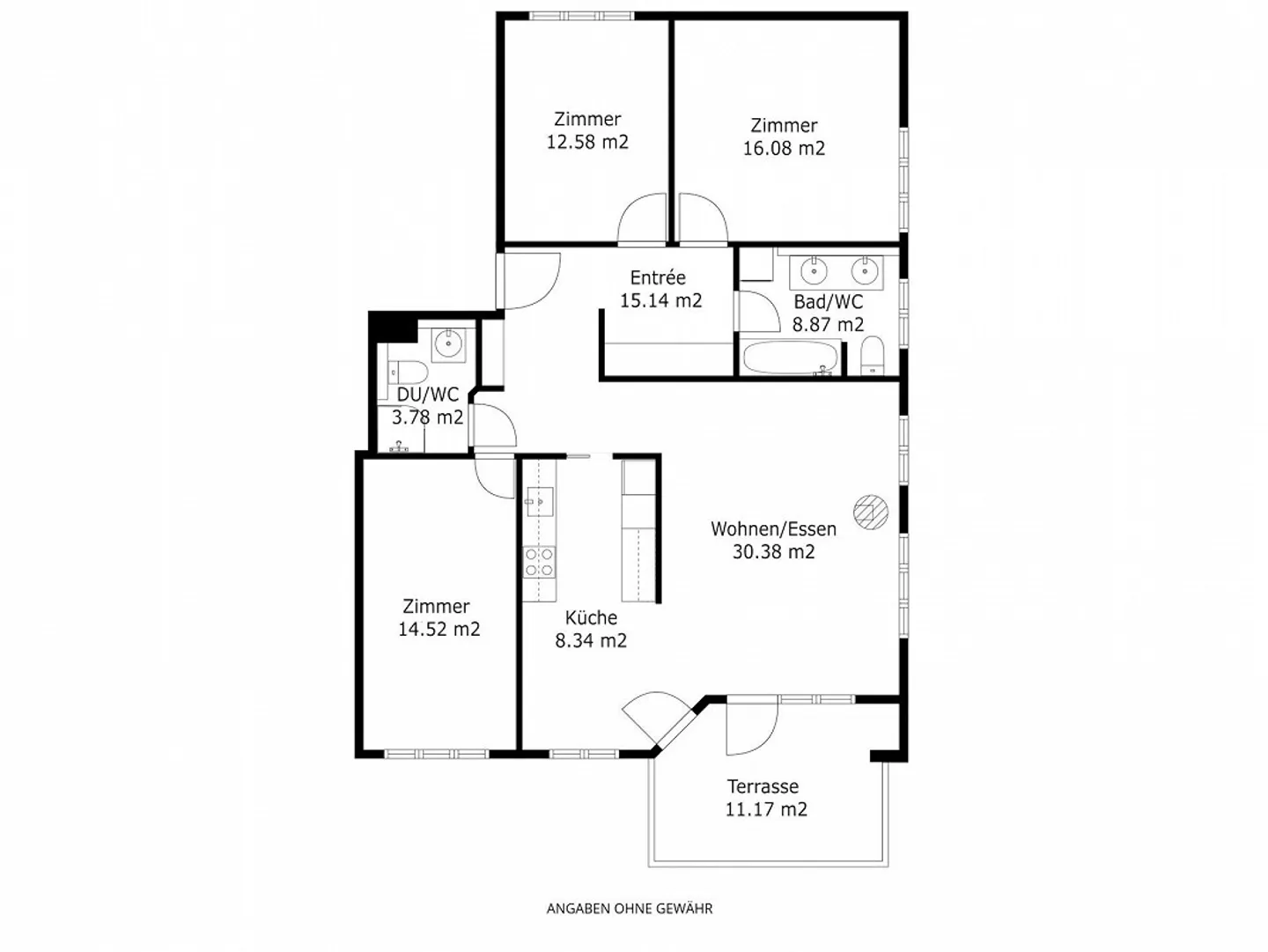 Appartement en copropriété de 4½ pièces avec vue dégagée et salle de loisirs - Photo 11 sur 13