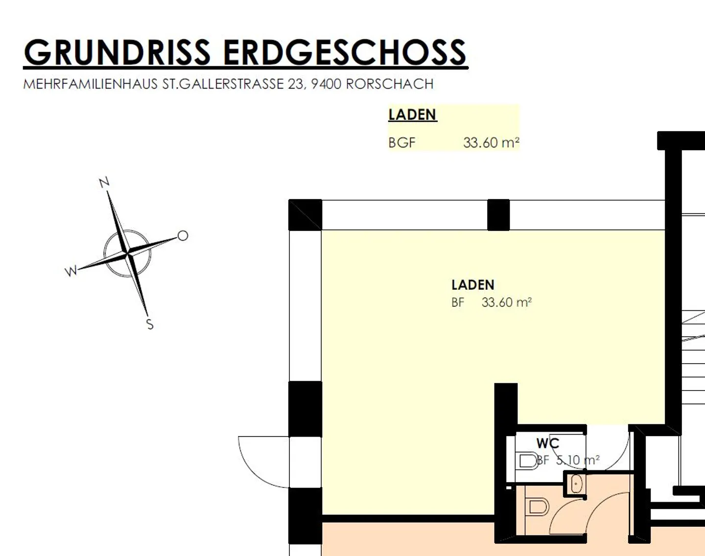 Spazio Commerciale nel Centro di Rorschach - Foto 8 di 8