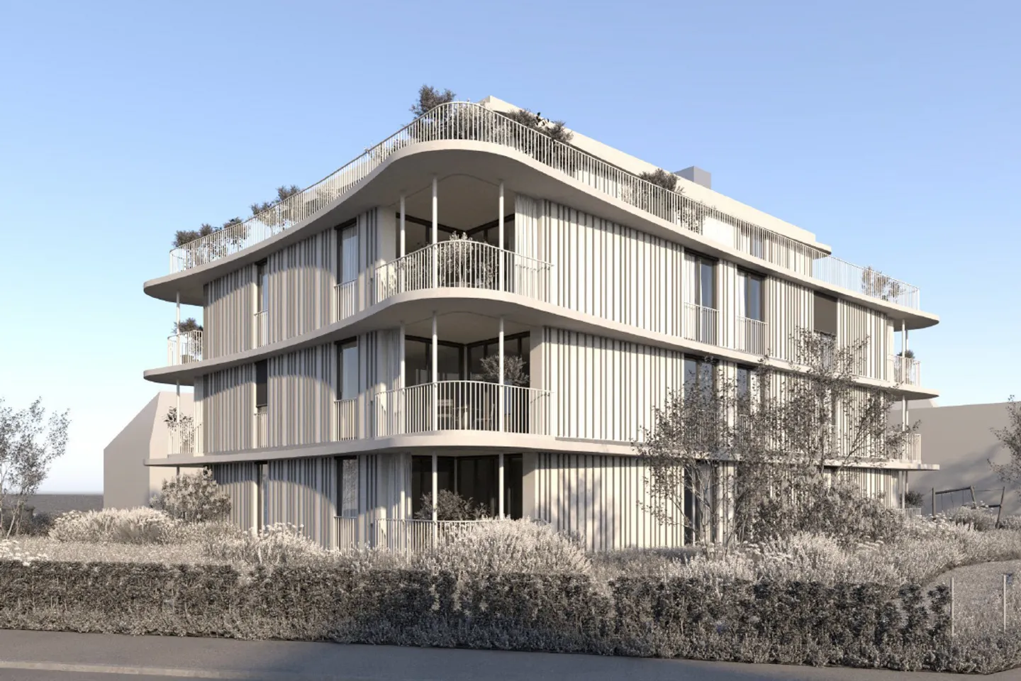 Appartement de jardin 4,5 pièces W3 avec 102m2 de surface habitable et 102m2 de jardin dans un nouveau bâtiment moderne à Oberwil - Photo 1 sur 2