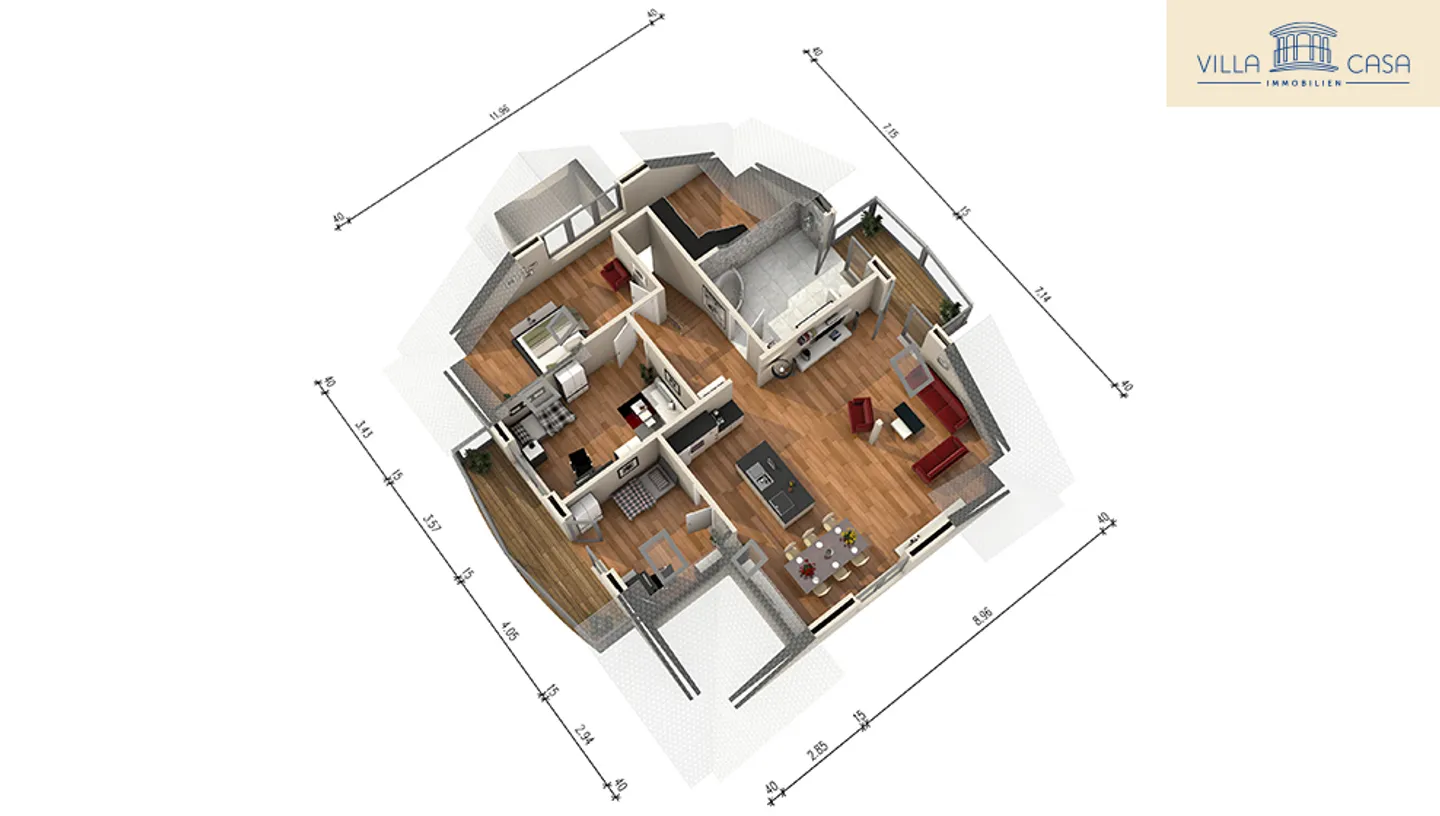 Appartement sous les combles 4½ pièces avec vue sur le lac à Spiez - Idéal pour le télétravail ! - Photo 14 sur 16