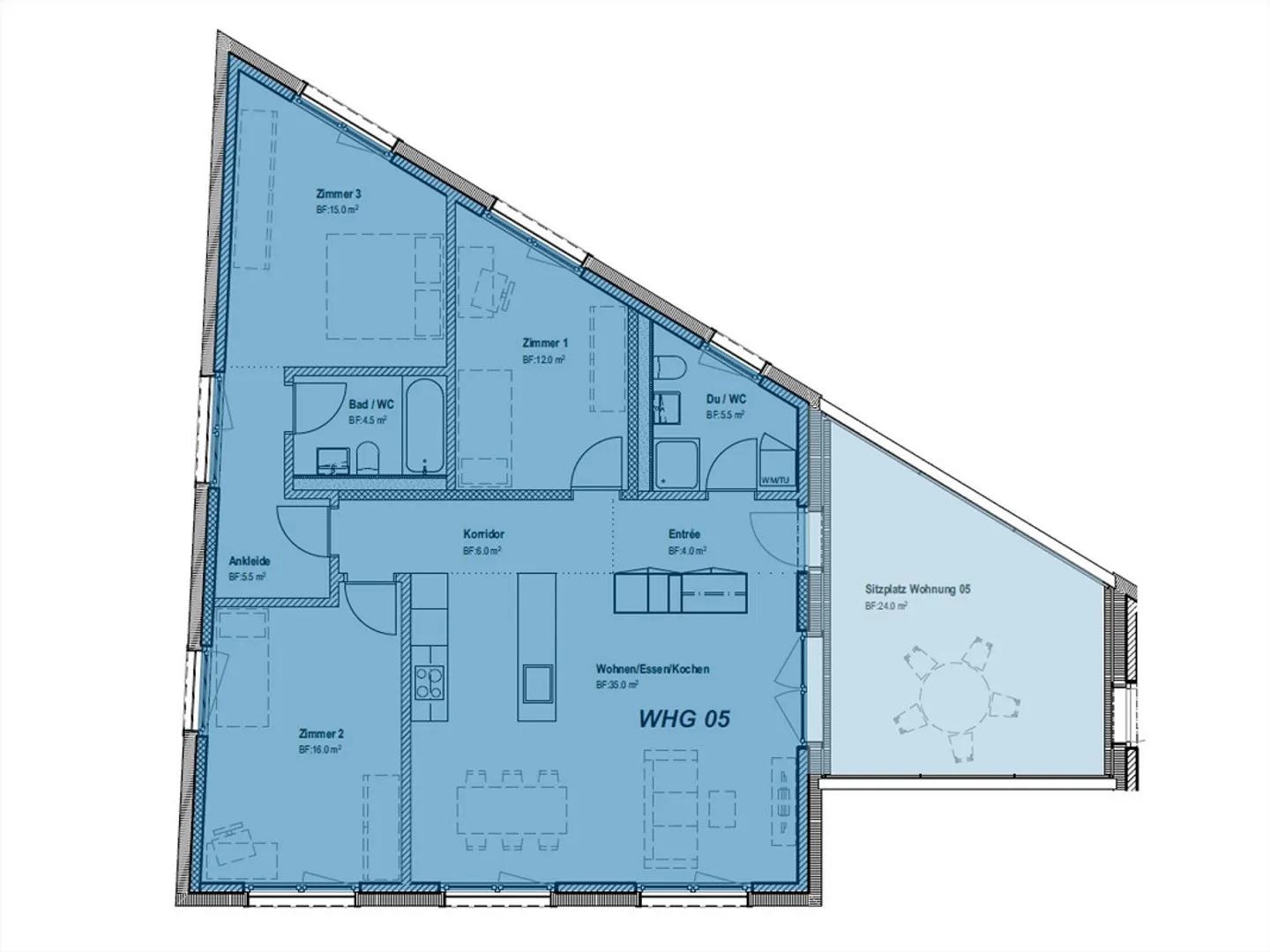 Appartamento di 4.5 locali con balcone coperto - Foto 3 di 3