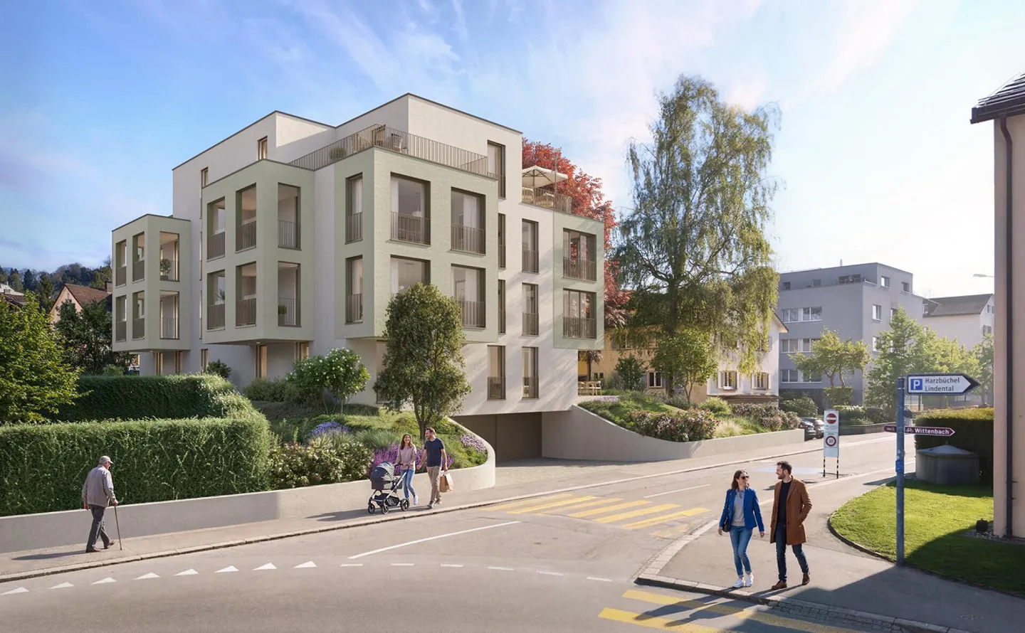 New Building "Buchengarten" - Exclusive Penthouse Apartment with 115 m² Terraces - Photo 2 of 5