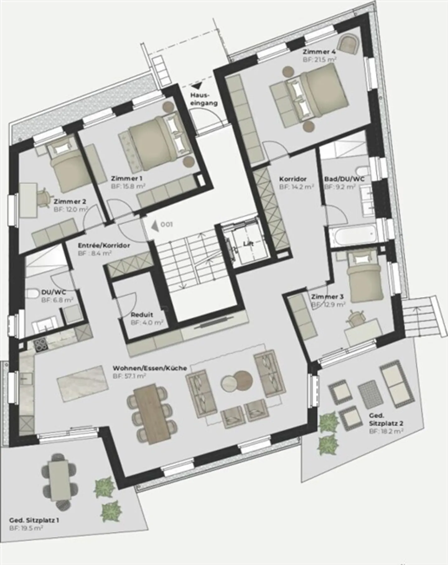 Au-delà de l'Ordinaire Un Nouveau Logement Confortable au Cœur de Gossau - Photo 8 sur 8