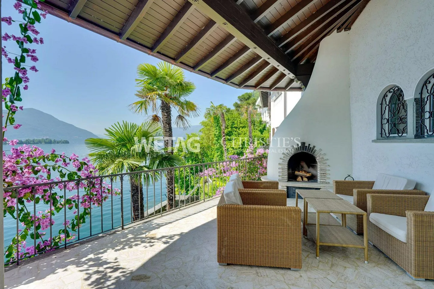 Porto Ronco: Villa esclusiva in stile mediterraneo direttamente sul lago con... - Foto 2 di 13