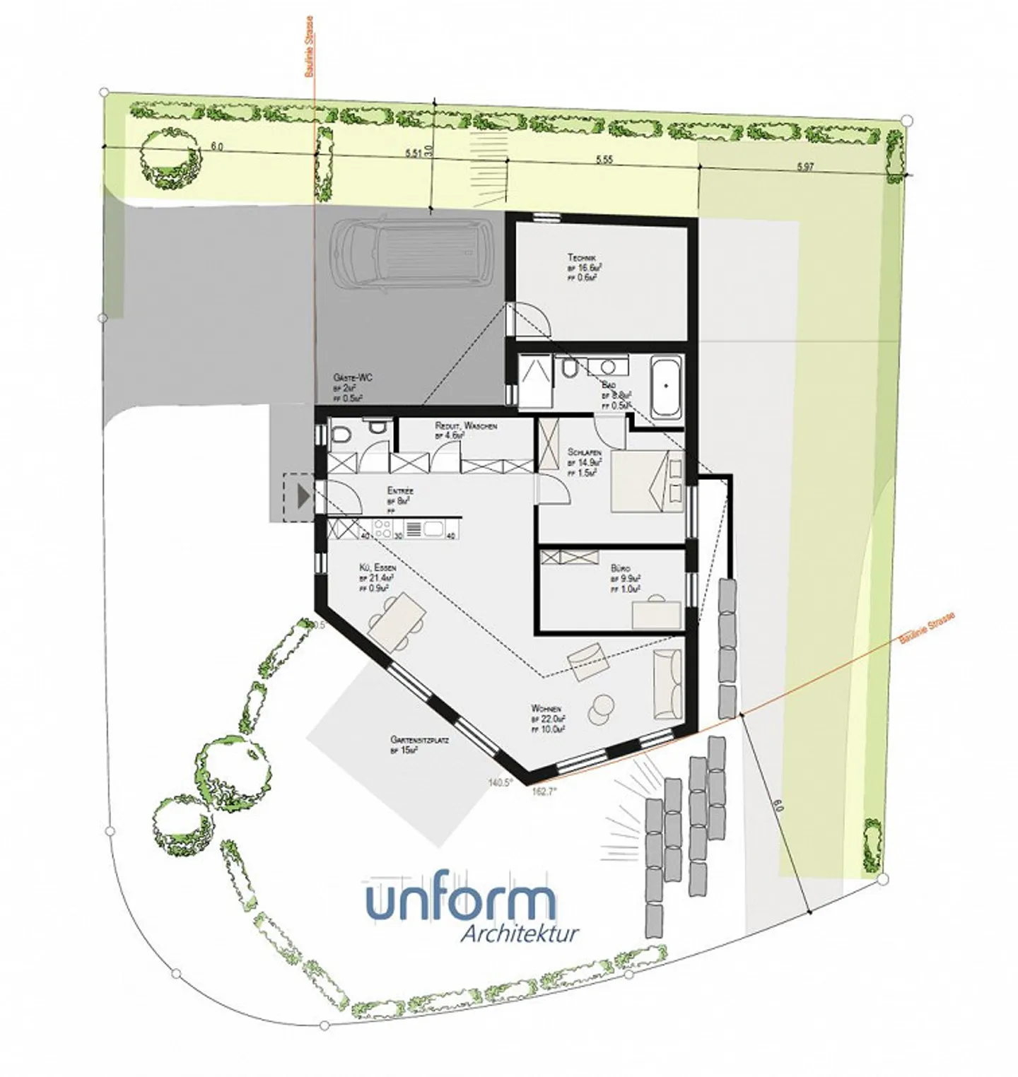 Appartamento al piano terra di 3 1/2 stanze con giardino a Hochwald (progetto di nuova costruzione) - Foto 5 di 5