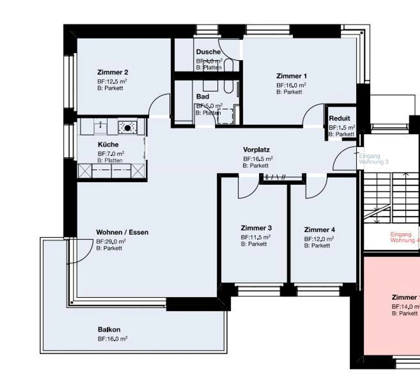 Grosse, moderne Familienwohnung - Foto 9 von 9