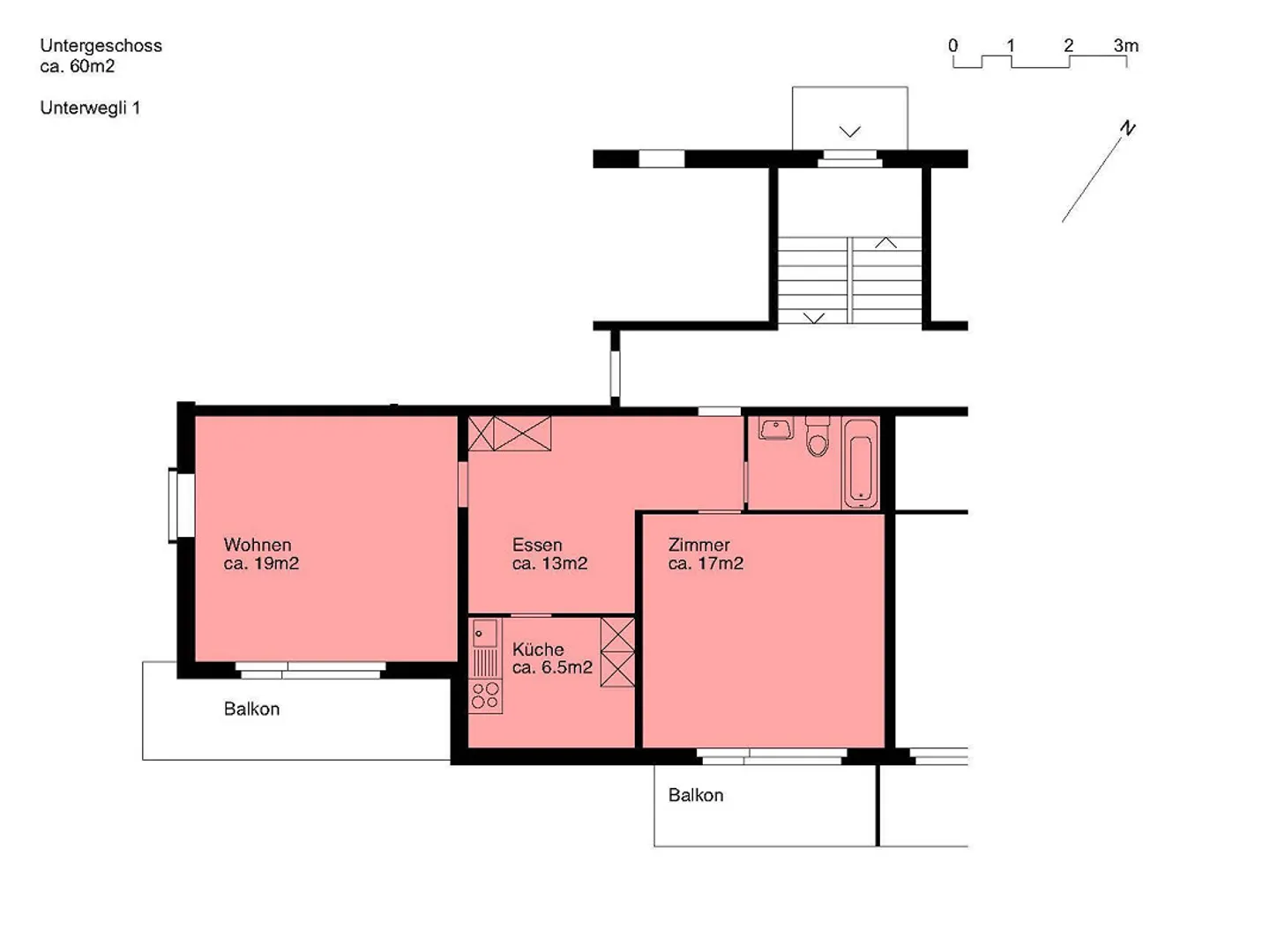 Appartement confortable de 2,5 pièces avec deux balcons et beaucoup de lumière du jour - Photo 10 sur 10