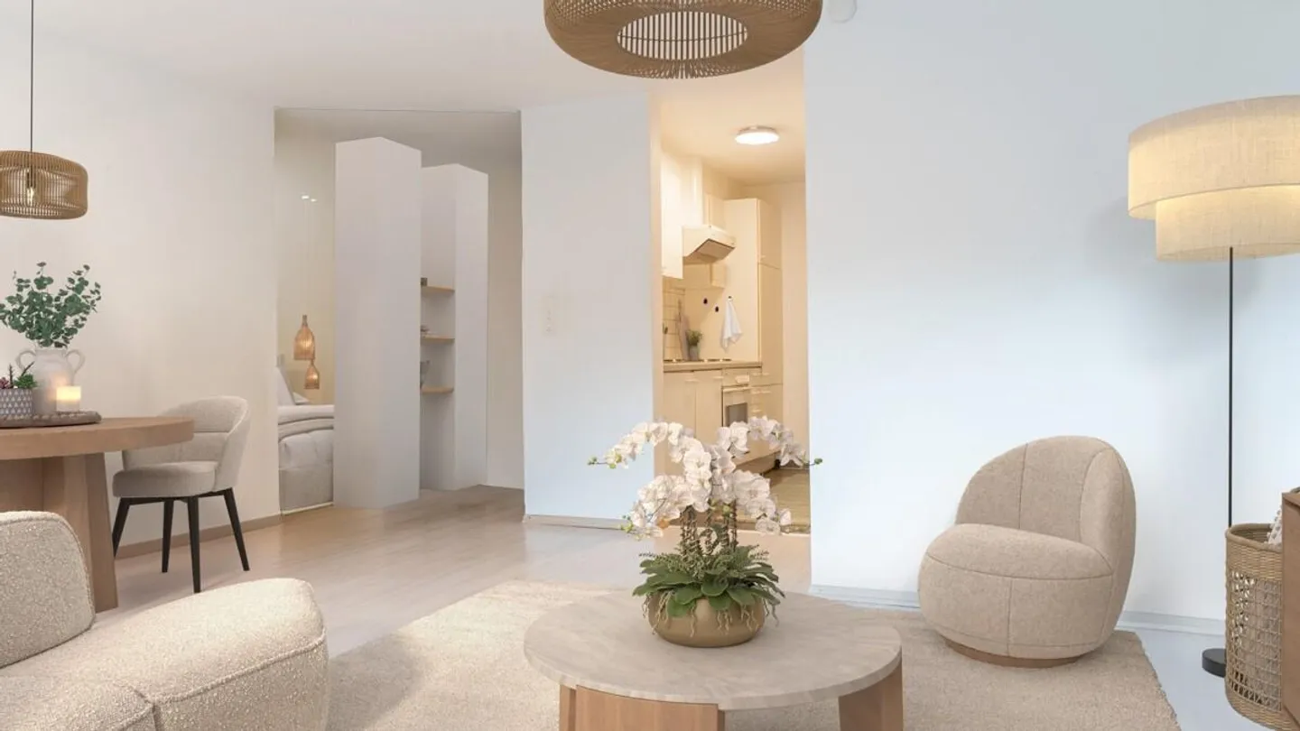 Spacious 4.5-room apartment with studio in an ideal location in Visp - Photo 2 of 11