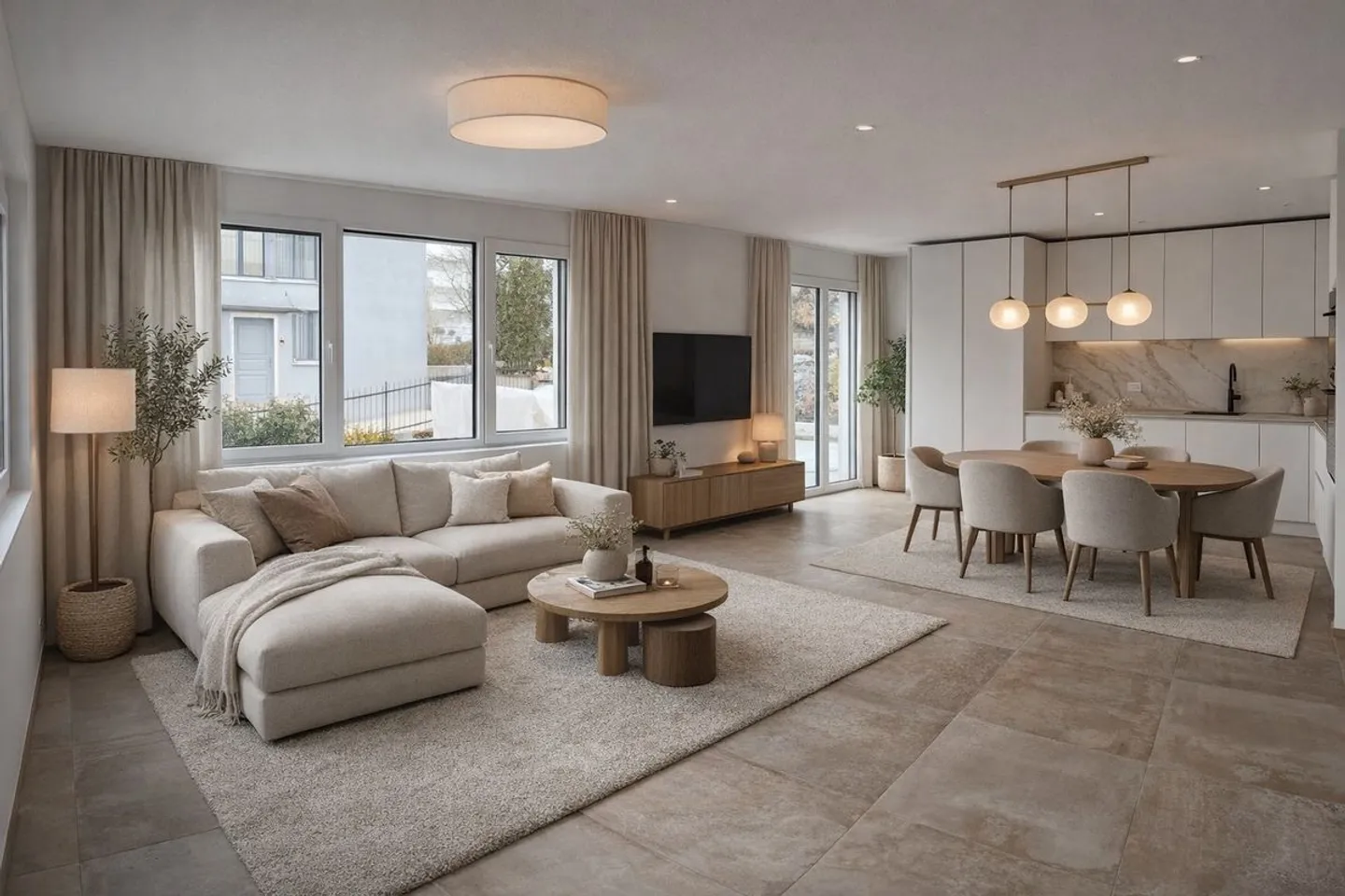 New Building in Prime Location with Spacious Seating Area (88 m²) and Private Laundry Room and Cellar (23 m²) The Apartment Can Also Be Rented Furnished Upon Request. - Photo 1 of 10