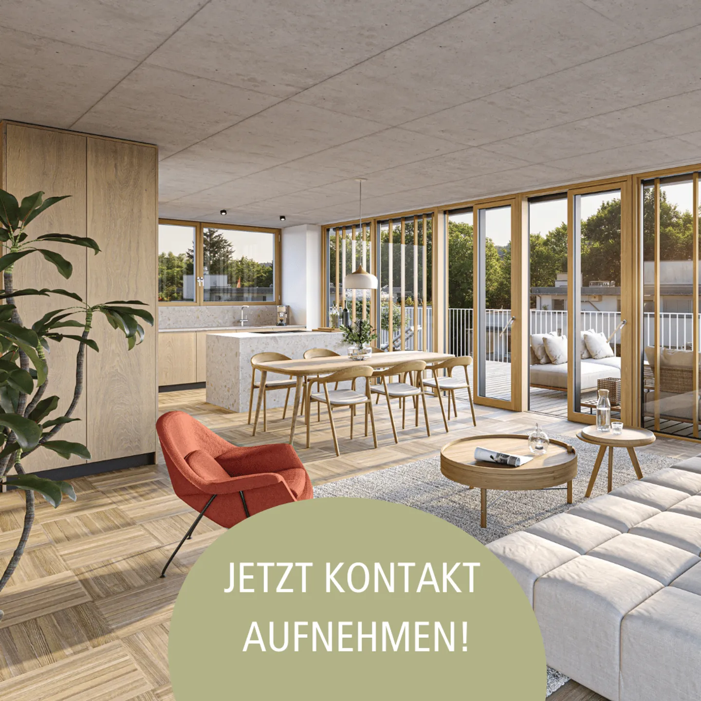 Appartement de 4,5 pièces W6 avec 102m2 de surface habitable dans un nouveau bâtiment moderne à Oberwil - Photo 1 sur 4