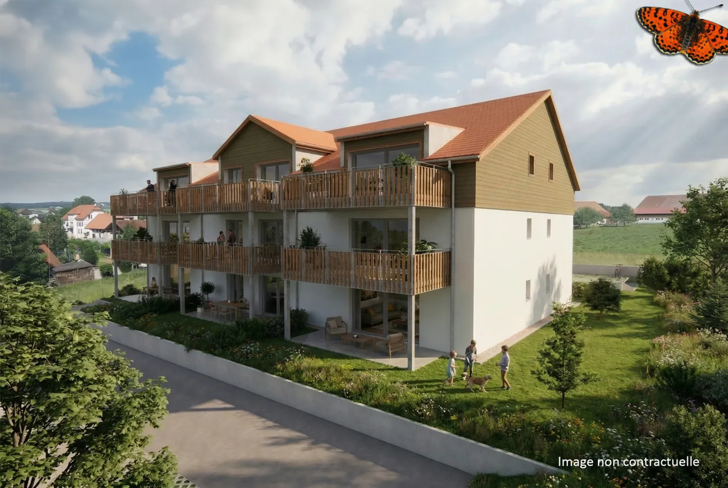 Bellissimo 2½ con grande balcone di 16m2 in nuova promozione - Foto 1 di 6