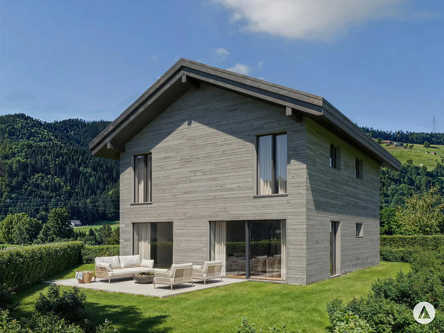 Nouvelle construction avec un cœur pour la vie à la campagne - Photo 1 sur 7