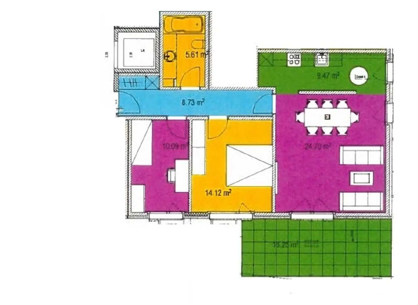 Appartamento 3½ locali con area salotto coperta - Foto 7 di 7