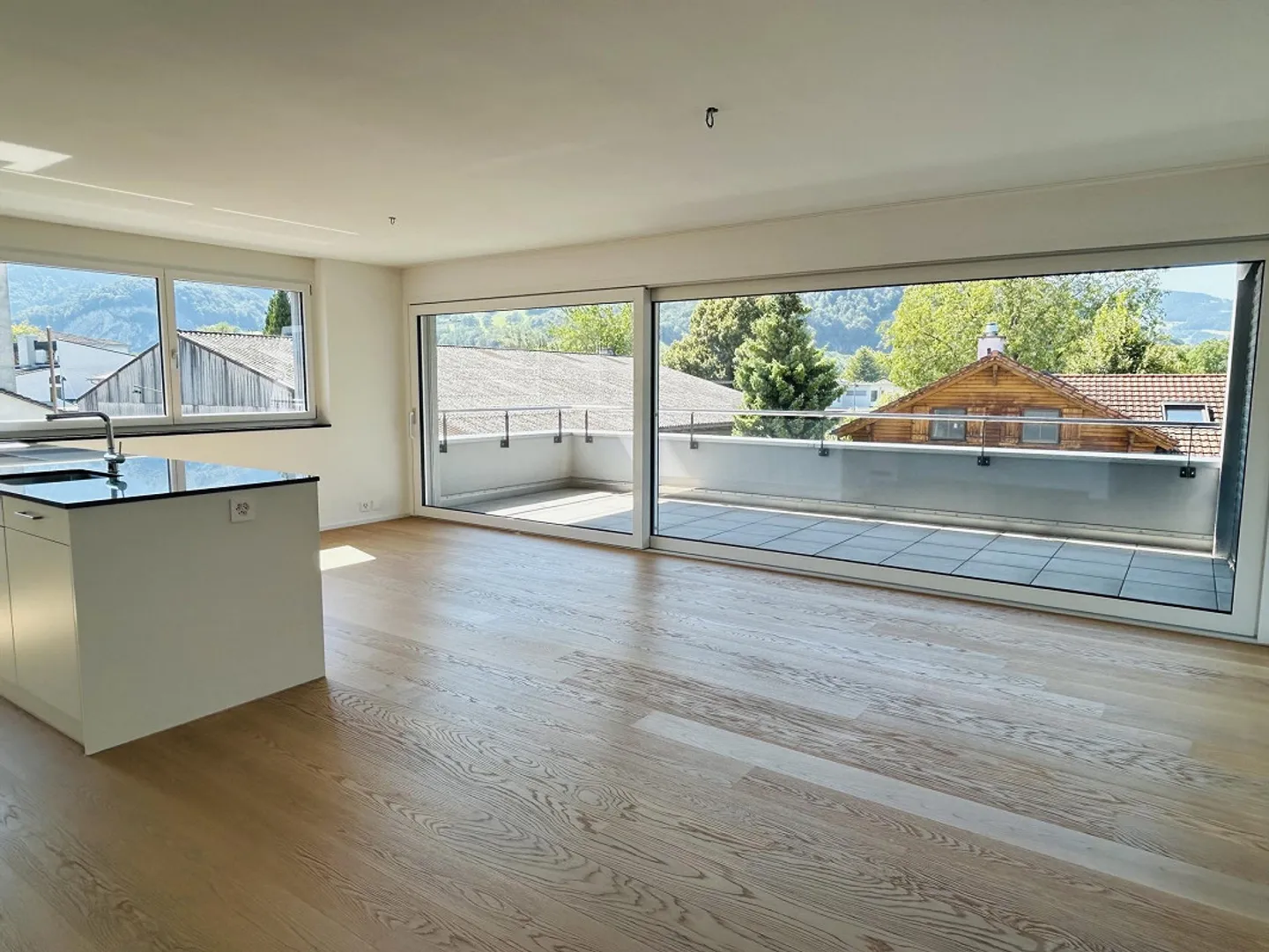 Moderne 4.5 Zimmer-Wohnung mit traumhafter Aussicht und grossem Balkon - Foto 1 von 12