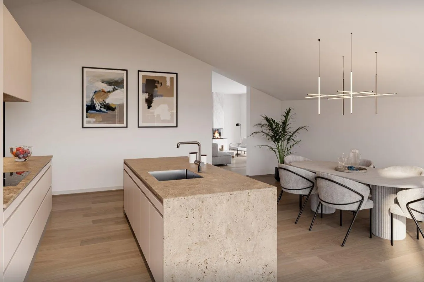 Nouveau projet de construction 'PRISMA7' - Penthouse de 5,5 pièces - Photo 3 sur 5