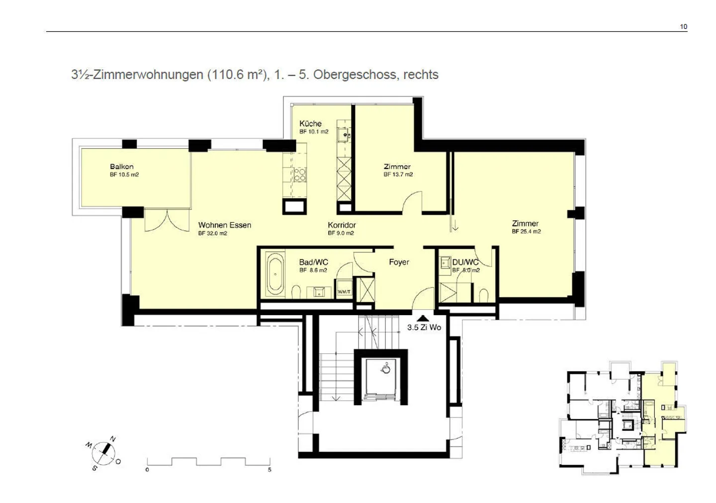 Grosszügige Wohnung in Zürich Seefeld - Foto 1 von 1