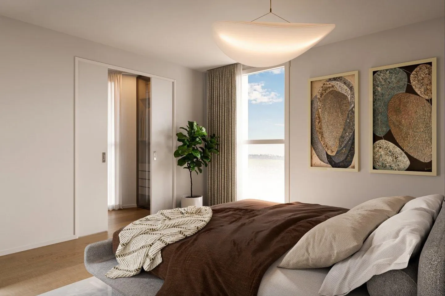 Nouveau projet de construction 'PRISMA7' - Appartement de 5,5 pièces au 1er étage - Photo 2 sur 4