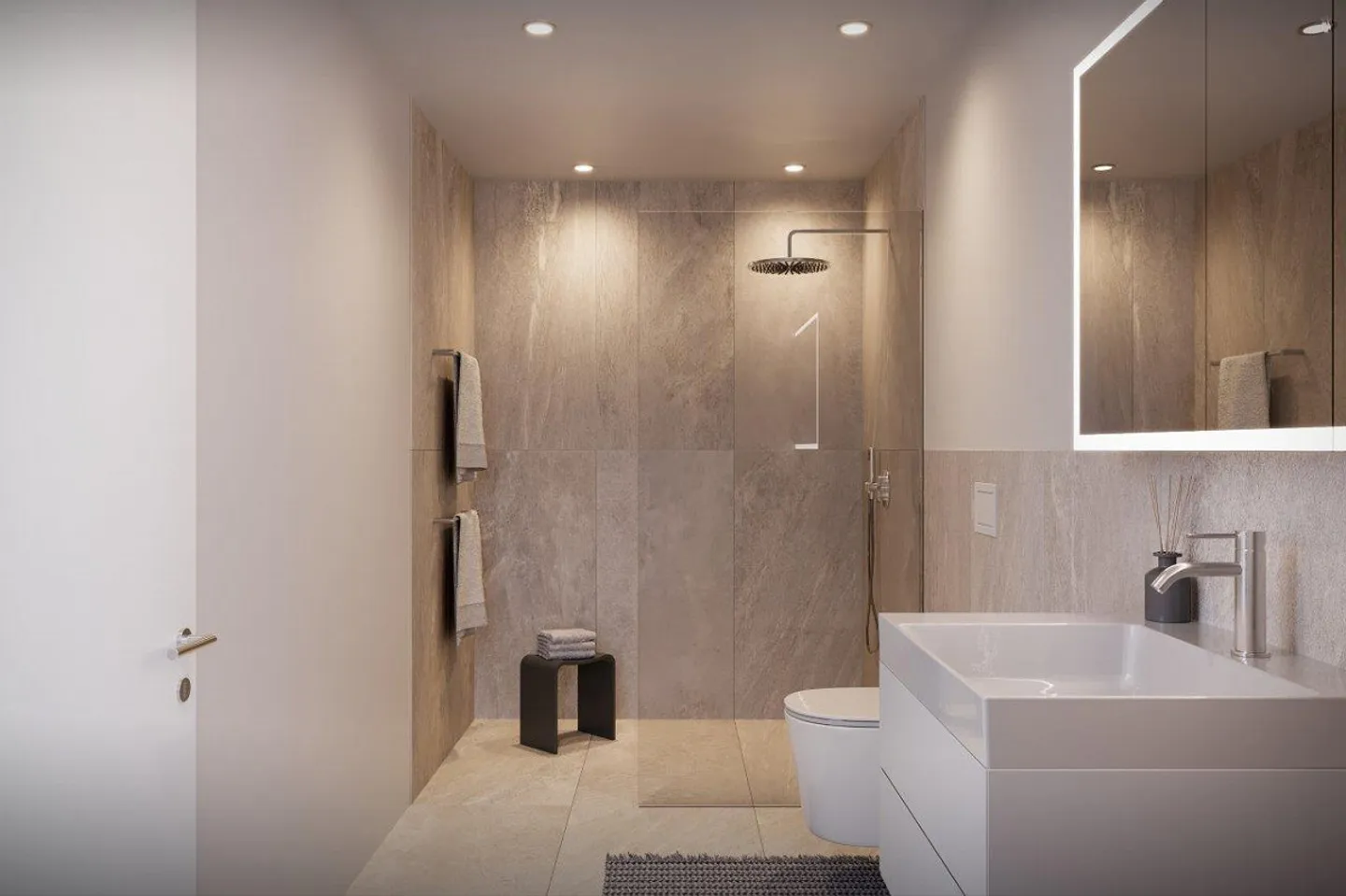 Nouveau projet de construction 'PRISMA7' - Appartement de 5,5 pièces au 1er étage - Photo 3 sur 4