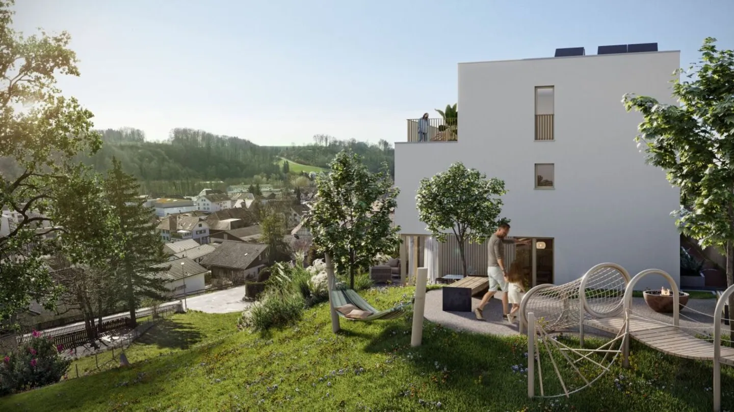 Vista panoramica - Nuova costruzione di 3 case unifamiliari a Neuenegg - Foto 6 di 8