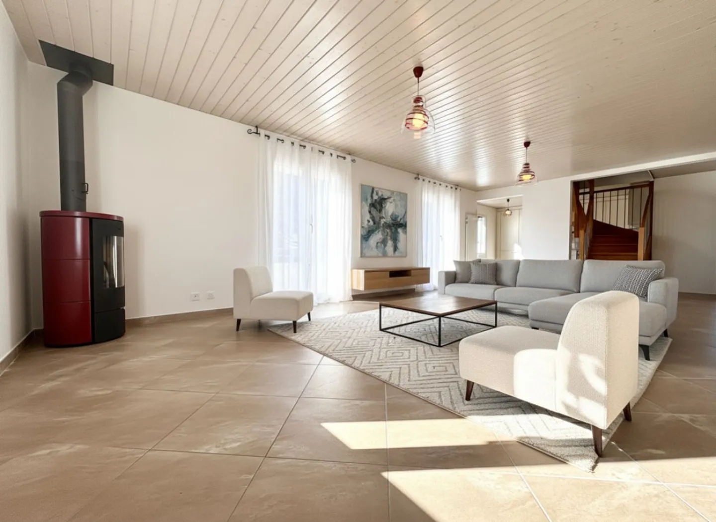 Einzelvilla mit 3 Schlafzimmern und großem Garten in Bremblens-sur-Morges renoviert - Photo 2 of 13