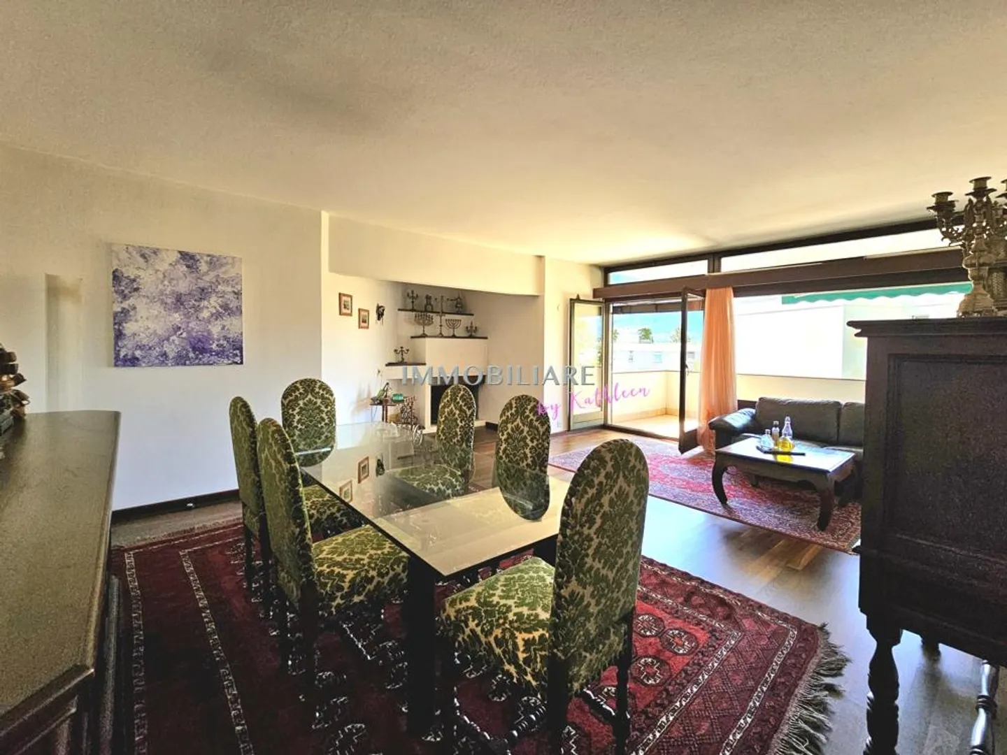 Appartement de vacances avec vue sur le lac depuis le balcon, cheminée et chemin piéton vers la gare - Photo 3 sur 13