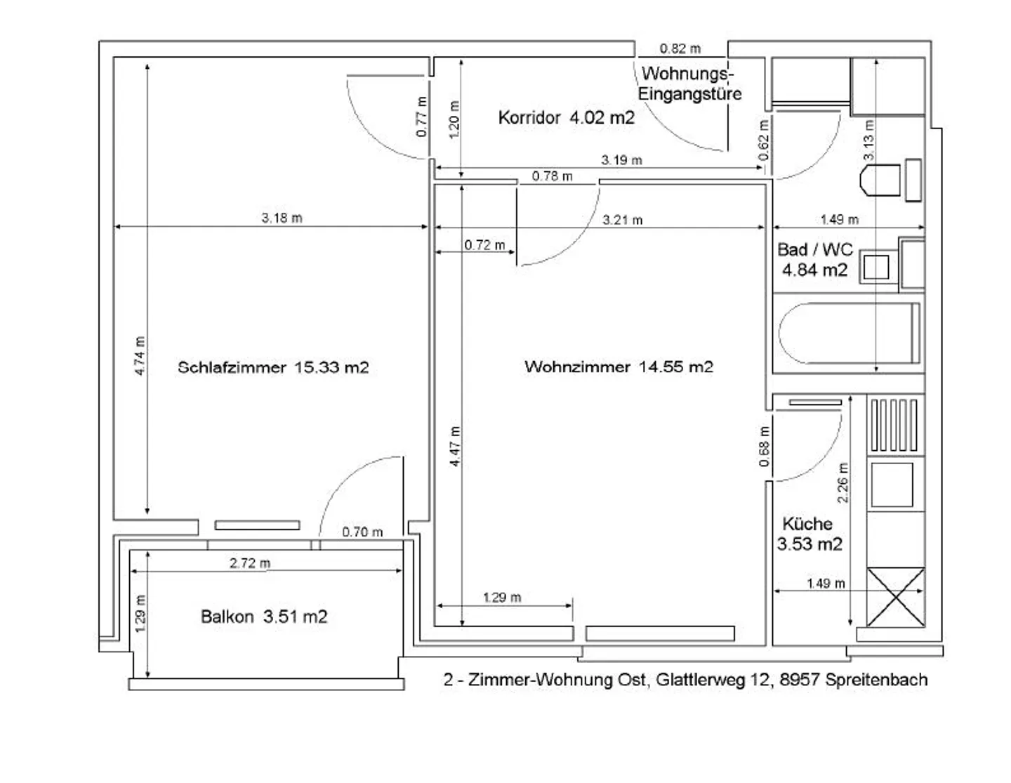2-Zimmerwohnung in Spreitenbach zu vermieten - Foto 11 von 11