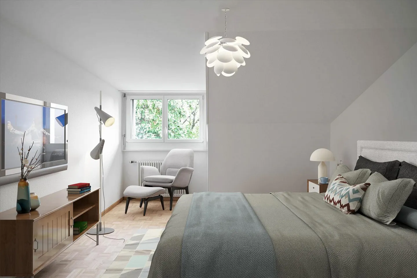 Dachwohnung in ruhiger Liegenschaft - Foto 7 von 7