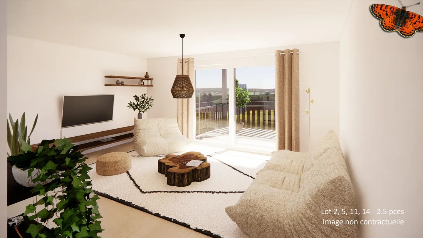 Bellissimo 2½ con grande balcone di 16m2 in nuova promozione - Foto 5 di 6