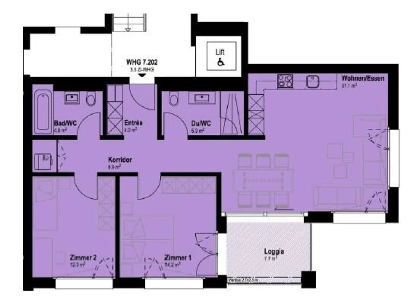 Modern 3.5-room apartment in Weiach - Photo 9 of 9