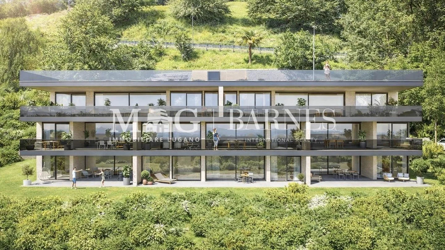 Lugano, Pregassona: Neue 4,5-Zimmer-Wohnung mit Garten und Aussicht - Foto 1 von 9