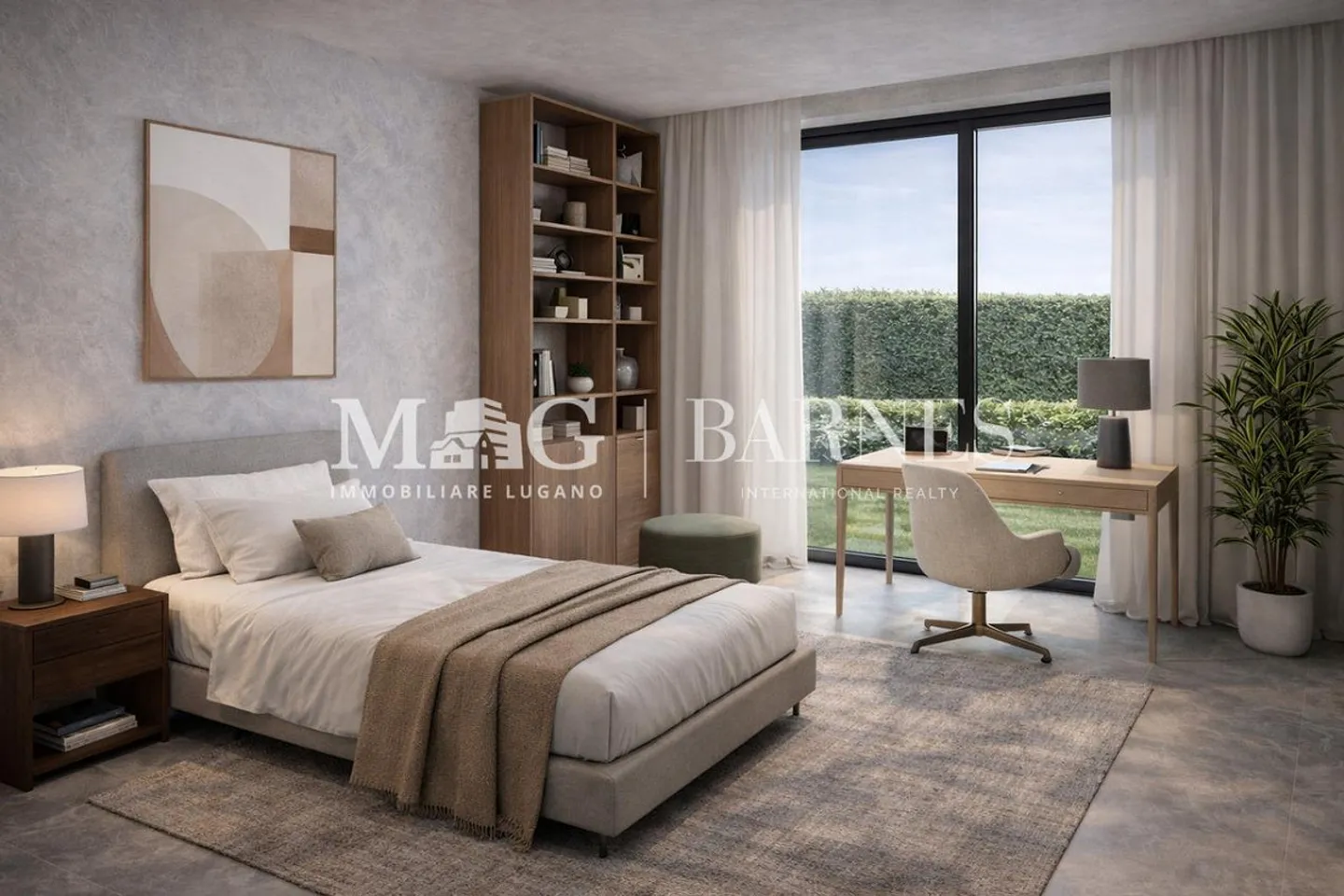 Lugano, Pregassona: Neue 4,5-Zimmer-Wohnung mit Garten und Aussicht - Foto 6 von 9