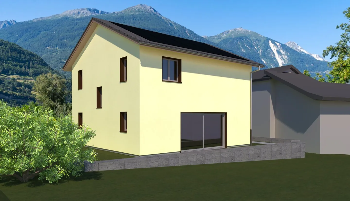 Maison individuelle neuve de 4,5 pièces dans un emplacement ensoleillé et calme à Getwing (Gampel-Bratsch) - Photo 5 sur 7