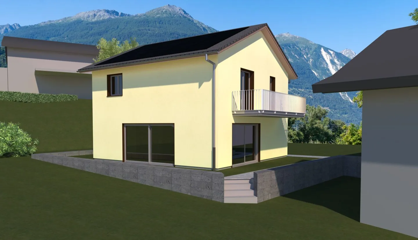 Maison individuelle neuve de 4,5 pièces dans un emplacement ensoleillé et calme à Getwing (Gampel-Bratsch) - Photo 7 sur 7