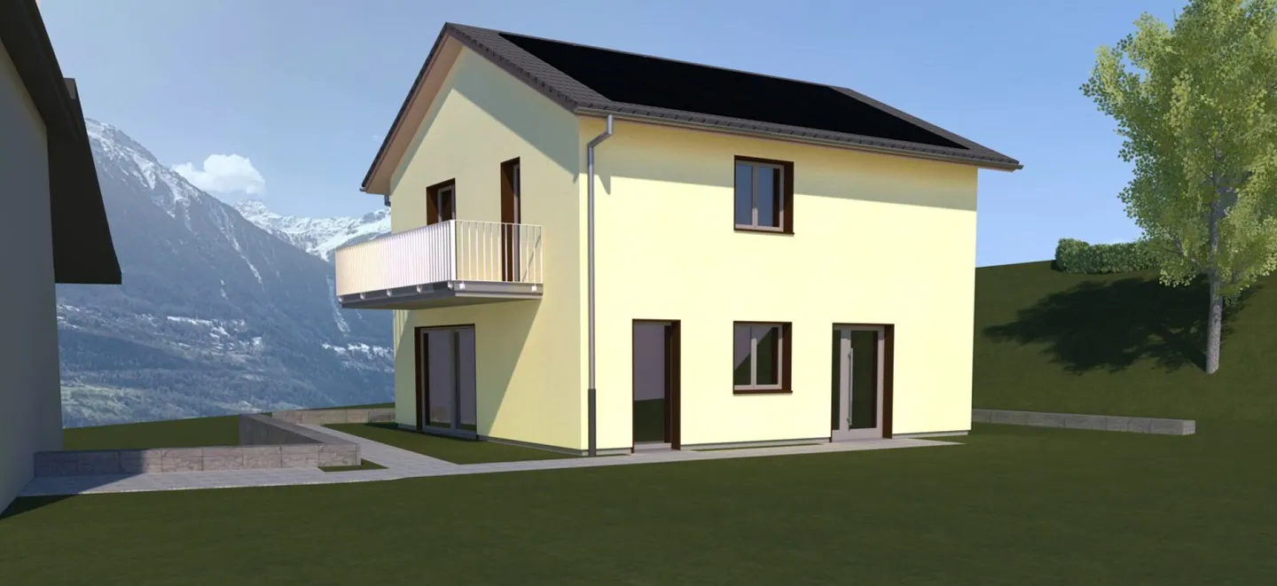 Maison individuelle neuve de 4,5 pièces dans un emplacement ensoleillé et calme à Getwing (Gampel-Bratsch) - Photo 6 sur 7