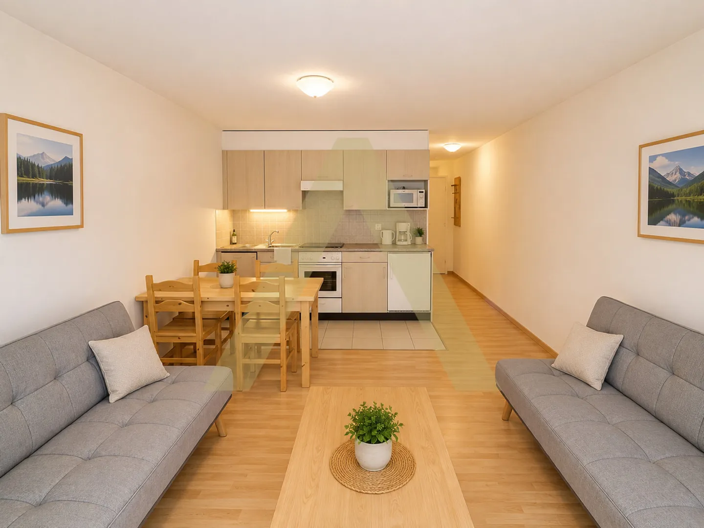 Appartamento arredato accogliente con loggia in un contesto verde - Foto 3 di 18