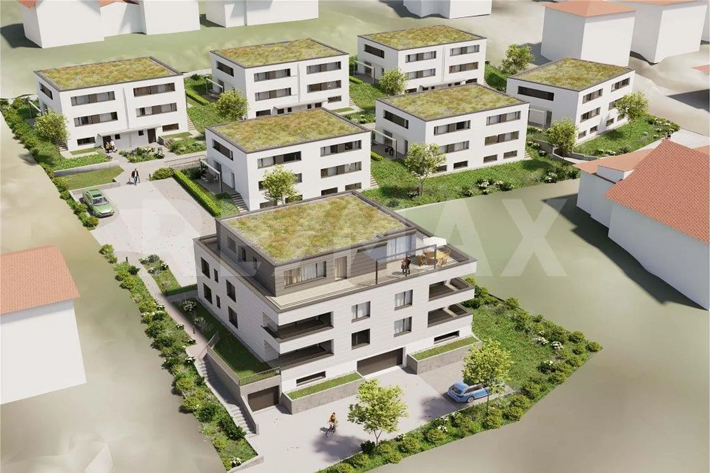 Nuovo progetto di costruzione 6 case unifamiliari a schiera/ Casa n. 3 fila superiore - Foto 8 di 13