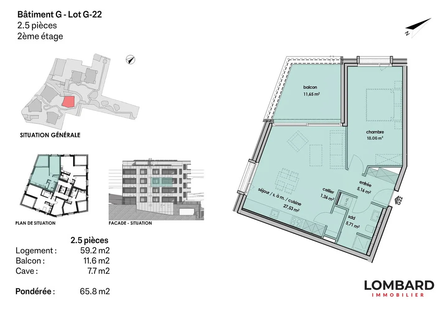 2.5 room apartment on the 2nd floor - Photo 6 of 6