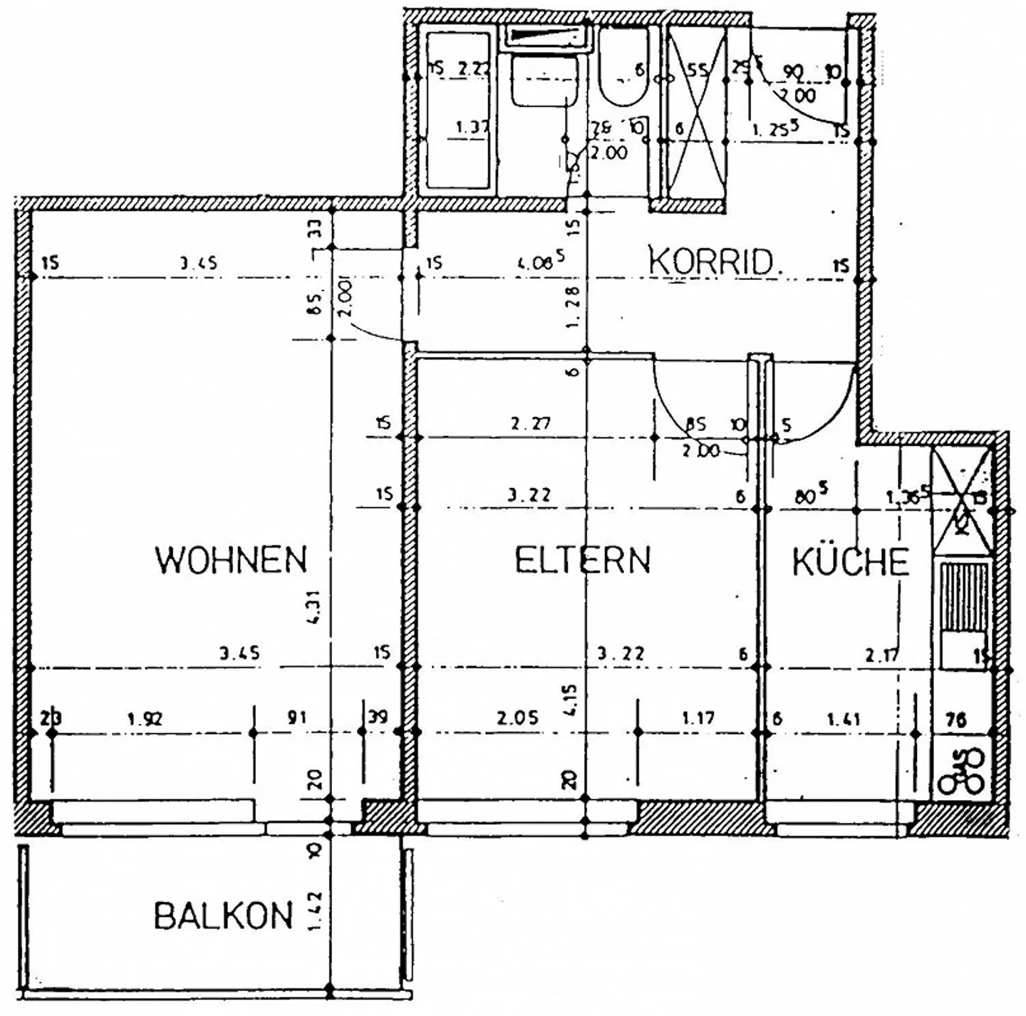 2-room apartment in the city center - Photo 4 of 4