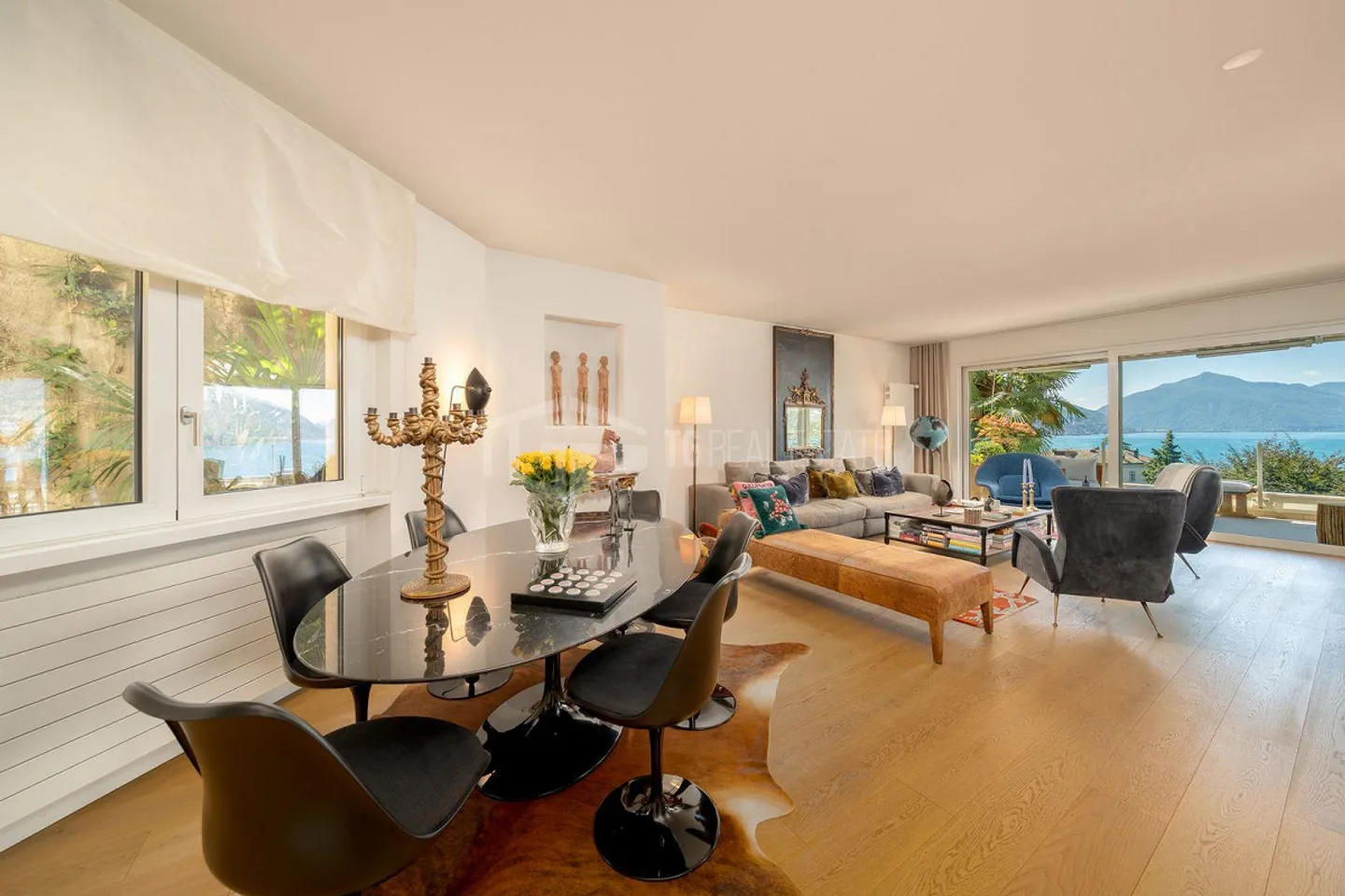 Elegant contemporary architecture with lake view in Castagnola. 3.5 rooms - Photo 3 of 13