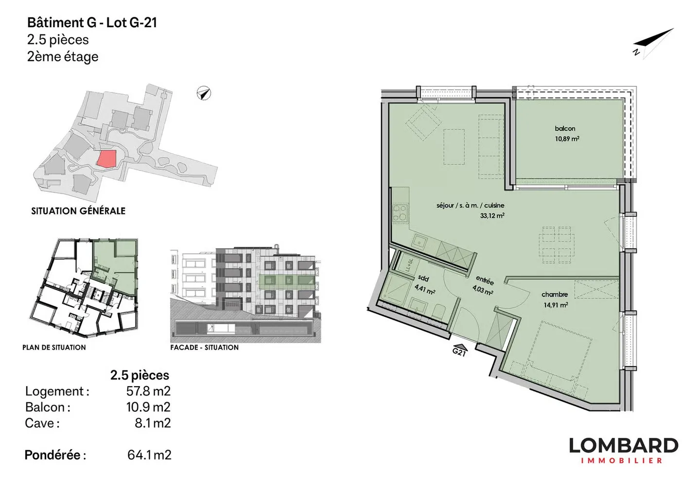 2.5 room apartment on the 2nd floor - Photo 6 of 6
