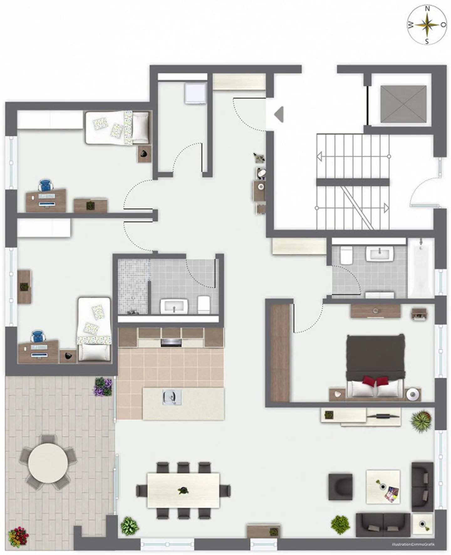 Appartamento 4 1/2 locali in posizione privilegiata - Foto 5 di 5