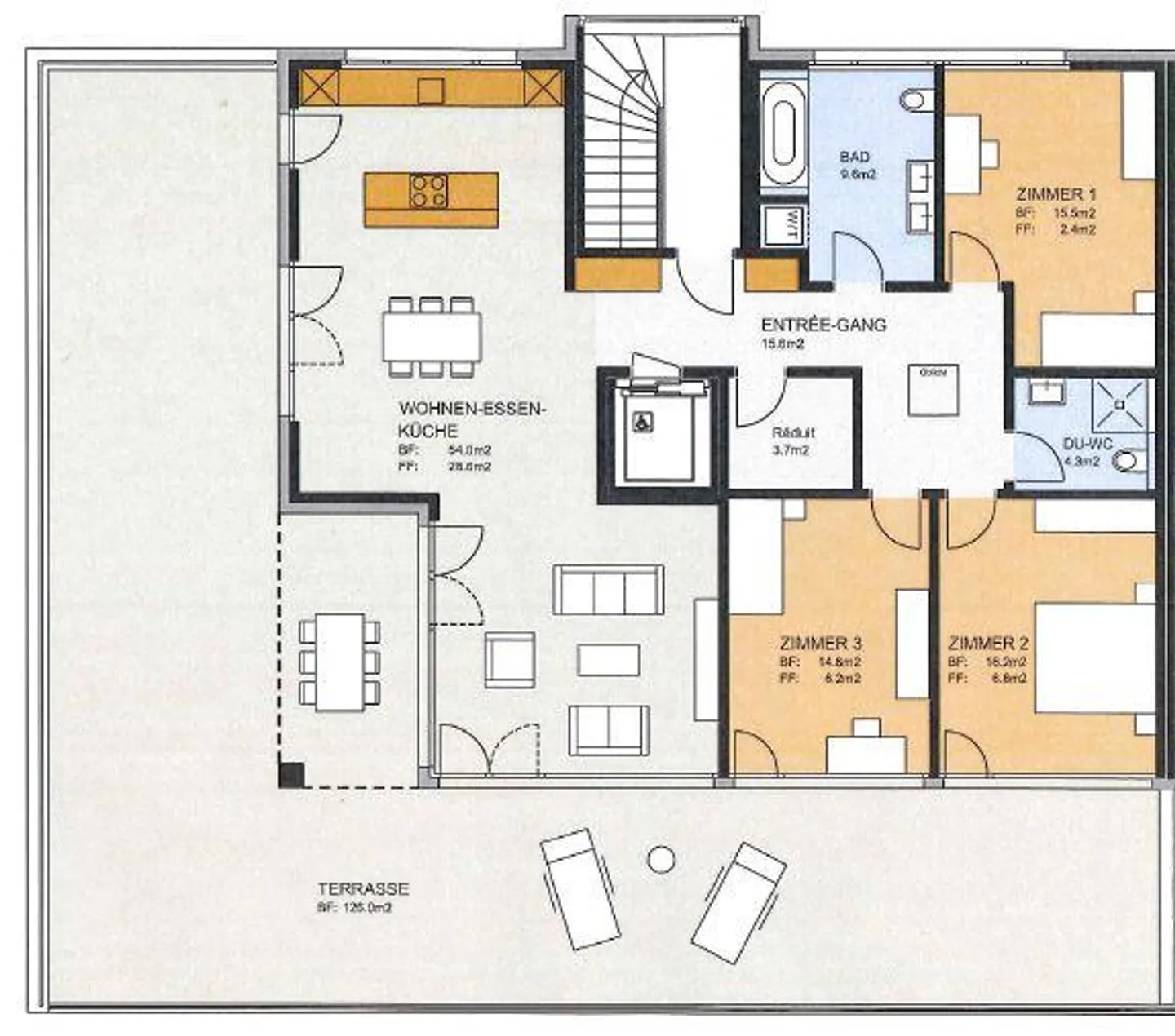 Appartement en attique avec vue sur le lac - Photo 13 sur 13
